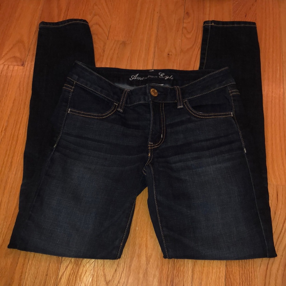 American Eagle Super Stretch Dark Blue Jeggings